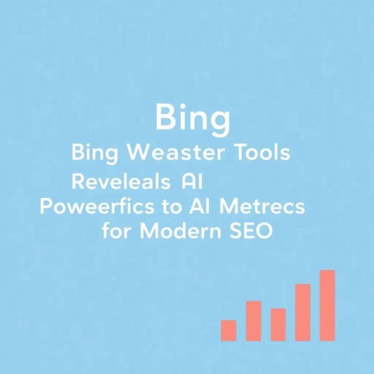 BING WEBMASTER TOOLS REVELA POTENTES MÉTRICAS IA PARA SEO MODERNO
