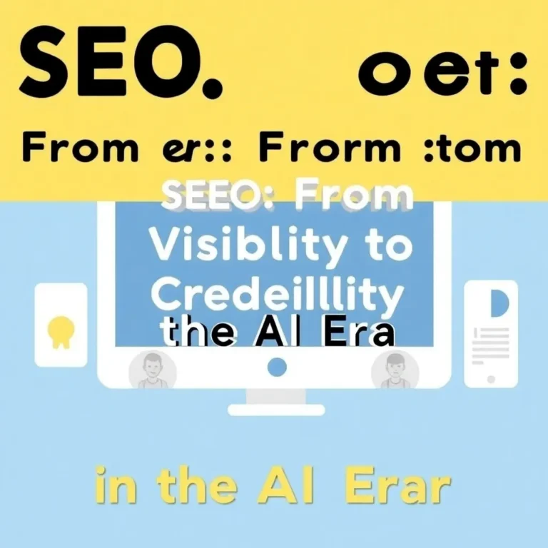 SEO: DE LA VISIBILIDAD A LA CREDIBILIDAD EN LA ERA DE LA IA