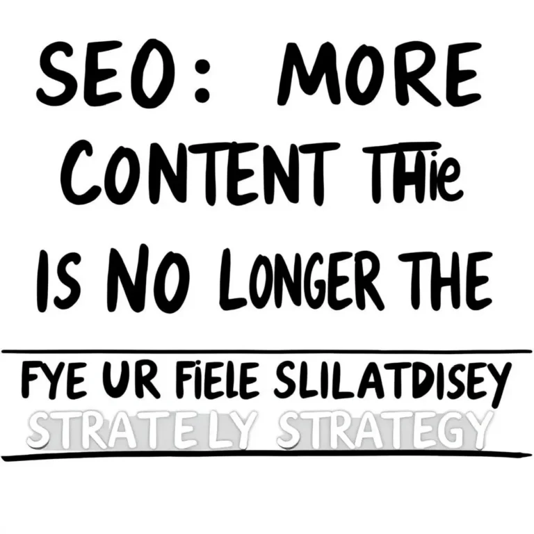 SEO: MÁS CONTENIDO YA NO ES LA ESTRATEGIA INFALIBLE