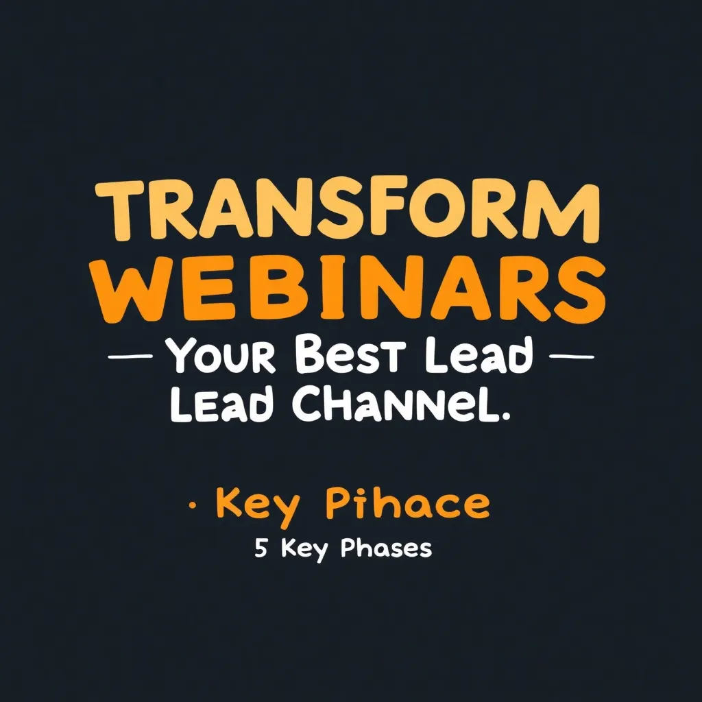 TRANSFORMA WEBINARS EN TU MEJOR CANAL DE LEADS: 5 FASES CLAVE