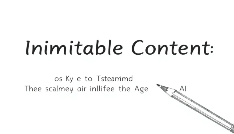 CONTENIDO INIMITABLE: LA CLAVE PARA SOBRESALIR EN LA ERA DE LA IA