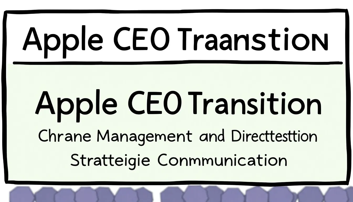 TRANSICIÓN CEO APPLE: GESTIÓN DE CAMBIO Y COMUNICACIÓN ESTRATÉGICA