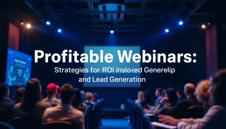 WEBINARS RENTABLES: ESTRATEGIAS PARA ROI Y GENERACIÓN DE LEADS