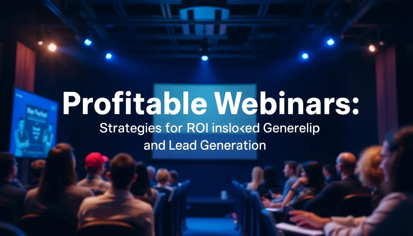 WEBINARS RENTABLES: ESTRATEGIAS PARA ROI Y GENERACIÓN DE LEADS