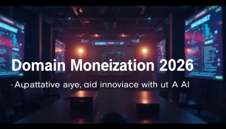 MONETIZACIÓN DE DOMINIOS 2026: ADAPTACIÓN E INNOVACIÓN CON IA